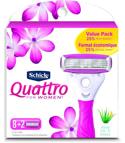Amazon.com: Schick Quattro Womens Razor for Shaving Refllls